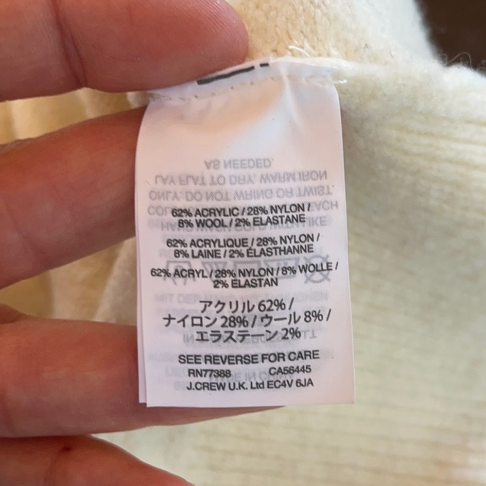 Jcrew ivory sweater with black bow - Picture 6 of 6